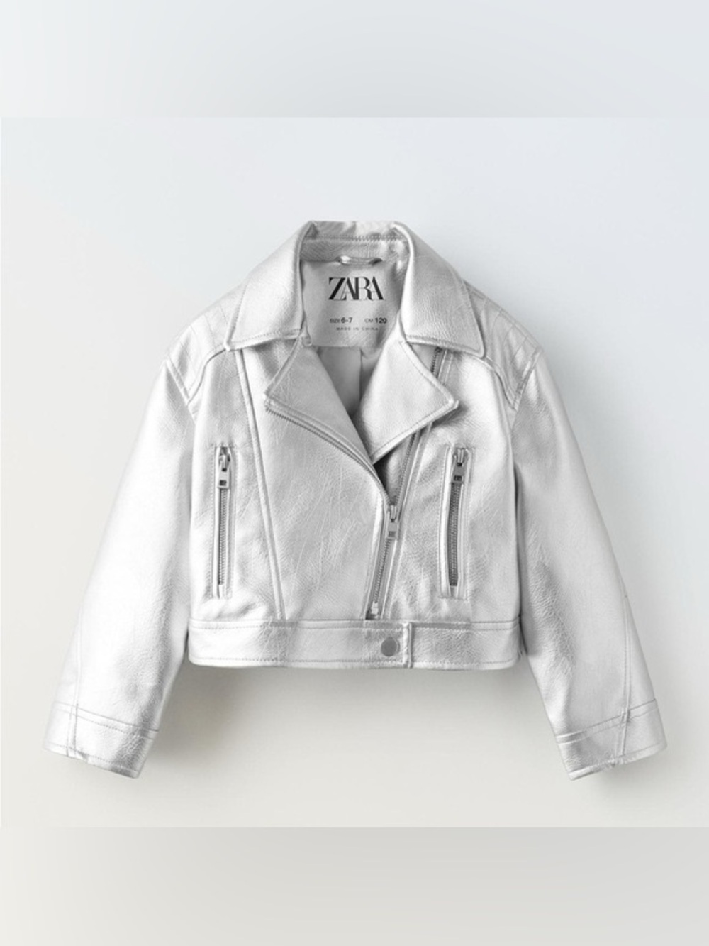 Zara Metallic Moto Jacket
